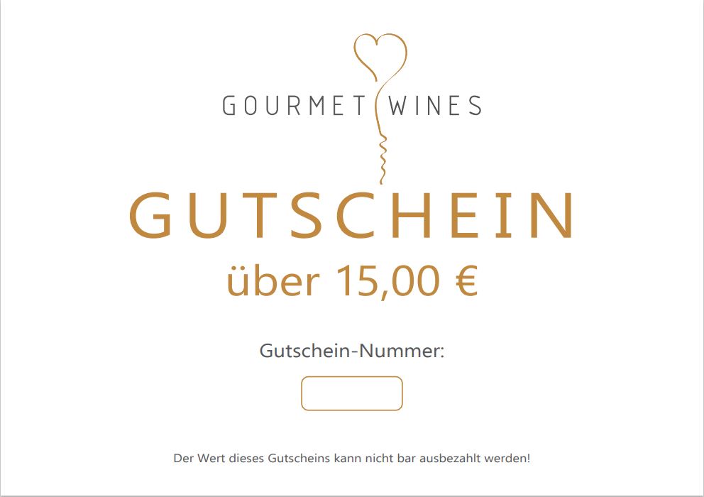 Gourmet-Wines Gutschein über €15,00