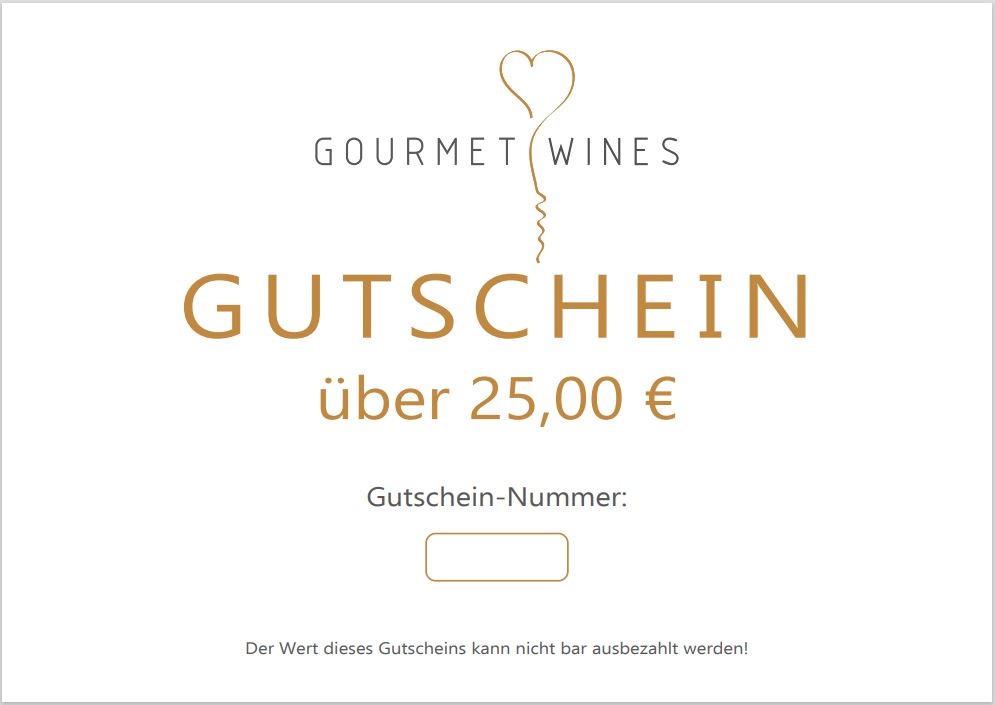 Gourmet-Wines Gutschein über €25,00