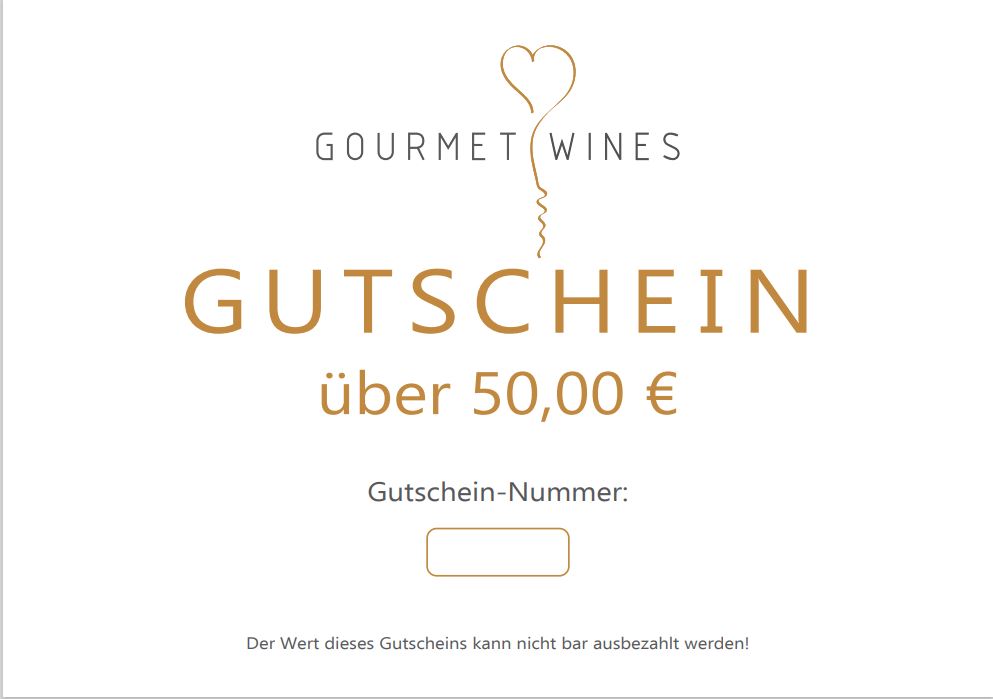 Gourmet-Wines Gutschein über €50,00